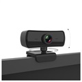 4MP HD Web-kamera Automaattitarkennuksella - 1080p, 30fps - Musta