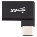 90 asteen USB-C / USB 3.0 OTG Sovitin - 10Gbps - Musta