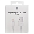 Apple MD818ZM/A Lightning / USB-kaapeli - iPhone, iPad, iPod - Valkoinen - 1m