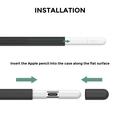 Apple Pencil (USB-C) Ahastyle PT65-3 silikonikotelo - musta