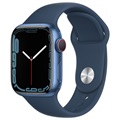 Apple Watch 7 WiFi MKN13FD/A - Alumiinikotelo, Syvänne Sininen Urheiluranneke, 41mm