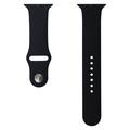 Apple Watch Series Ultra 2/Ultra/9/8/SE (2022)/7/SE/6/5/4/3/2/1 Lippa Silikoniranneke - 49mm/45mm/44mm/42mm - Musta