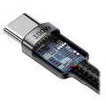 Baseus Cafule USB-C Kaapeli - 2m - Harmaa / Musta