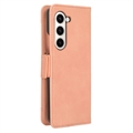 Samsung Galaxy Z Fold5 Korttilompakkokotelo - Pinkki