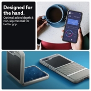 Samsung Galaxy Z Flip5 Caseology Parallax Hybridikotelo - Harmaa