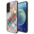 Checkered Pattern Samsung Galaxy S21 FE 5G Hybridikotelo - Värikäs Mandala