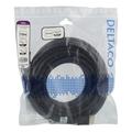Deltaco High-Speed HDMI-kaapeli Ethernet-yhteydellä - 10m, 4K UHD - musta