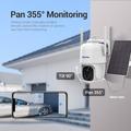 ESCAM G24 H.265 3MP Full HD AI Tunnista kamera aurinkopaneelilla PIR-hälytys WiFi-kamera Sisäänrakennettu akku