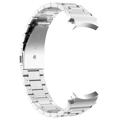 Tyylikäs Samsung Galaxy Watch4/Watch4 Classic/Watch5/Watch6 Ruostumaton Teräsranneke - Hopea