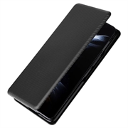 Samsung Galaxy Z Fold5 Flip Lompakkokotelo - Hiilikuitu - Musta