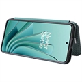 OnePlus Ace 2V/Nord 3 Lompakkokotelo - Hiilikuitu