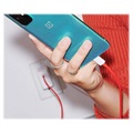 OnePlus Warp Charge USB Type-C Johto 5481100048 - 1.5m (Avoin pakkaus - Bulkki) - Punainen / Valkoinen