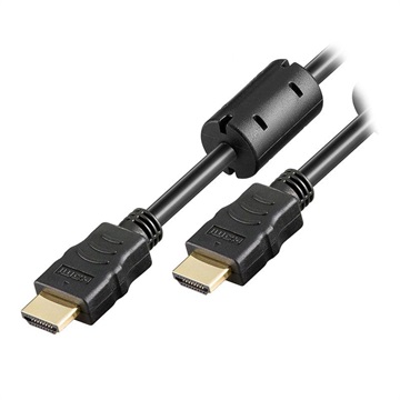 Goobay Korkeanopeuksinen HDMI- johto Ethernetillä - Ferriitti