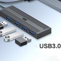 KAWAU H305-120 Nopea 4-porttinen USB-keskitin USB 3.0 Splitter Expander kannettavaan tietokoneeseen, muistitikkuun, näppäimistöön, näppäimistöön