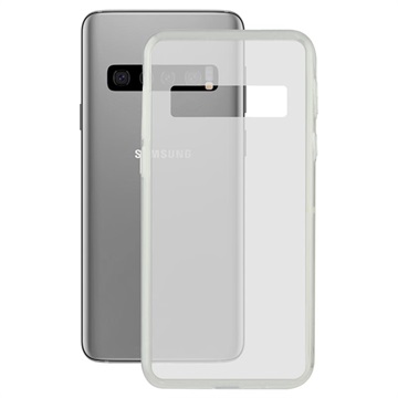 Ksix Flex Erittäin Ohut Samsung Galaxy S10+ TPU Suojakuori (Avoin pakkaus - Bulkki Tyydyttävä) - Läpinäkyvä