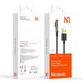 MCDODO CA-3380 MDD 1.2m USB-A-tyyppi-C 90 asteen kyynärpää datakaapeli 6A nopea lataus läpinäkyvä johto