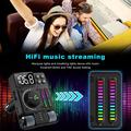 MT01 Ambient Light Car Bluetooth-sovitin FM-lähetin MP3-musiikkisoitin C-tyypin + USB-autolaturi