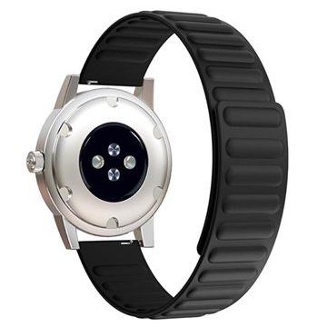 Samsung Galaxy Watch4/Watch4 Classic/Watch5/Watch6 Magneettinen Silikoninen Urheiluranneke - Musta