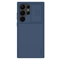 Nillkin CamShield Silky Samsung Galaxy S23 Ultra 5G Silikonikotelo - Sininen