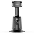 P01 pro 360 asteen älykäs seuranta Gimbal-kamera, jossa on kylmä kenkä Kannettava Gimbal-stabilisaattori - musta