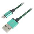 Ensiluokkainen USB 2.0 / MicroUSB - Kaapeli - 3m - Vihreä
