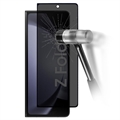 Samsung Galaxy Z Fold5 Yksityisyyttä Suojaava Täysin Peittävä Panssarilasi - 9H - Musta Reuna
