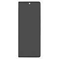 Samsung Galaxy Z Fold5 Yksityisyyttä Suojaava Täysin Peittävä Panssarilasi - 9H - Musta Reuna