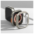 Ringke Slim Apple Watch Ultra/Ultra 2 Suojakuori - 49mm - 2 Kpl. - Kirkas & Titaaninharmaa