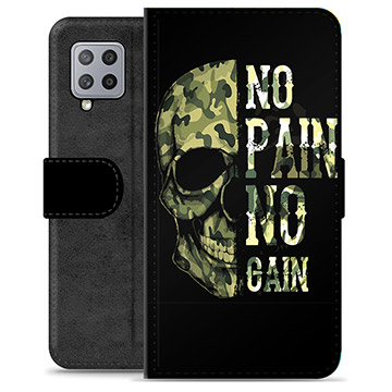 Samsung Galaxy A42 5G Premium Lompakkokotelo - No Pain, No Gain