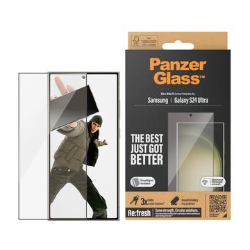 Samsung Galaxy S24 Ultra PanzerGlass Ultra-Wide Fit EasyAligner -Panssarilasi - 9H - musta reuna - musta reuna