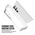Samsung Galaxy S24 Ultra Naarmunkestävä Hybrid Kotelo - Läpinäkyvä