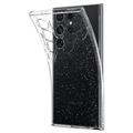 Samsung Galaxy S24 Ultra Spigen Liquid Crystal Glitter Suojakuori - Läpinäkyvä