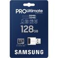 Samsung Pro Ultimate MicroSDXC-muistikortti kortinlukijalla MB-MY128SB/WW