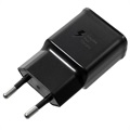 Samsung Fast USB-C Matkalaturi EP-TA200EBE / EP-TA20EB - Bulkki - Musta