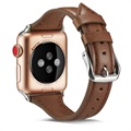 Apple Watch Series 9/8/SE (2022)/7/SE/6/5/4/3/2/1 Ohut Nahkaranneke - 41mm/40mm/38mm