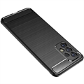 Samsung Galaxy A23 5G Tech-Protect Harjattu TPU Suojakuori - Hiilikuitu - Musta