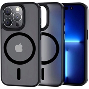 iPhone 13 Pro Max Tech-Protect Magmat Kotelo - MagSafe-yhteensopiva - Läpikuultava Musta