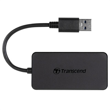 Transcend HUB2 USB 3.1 Gen 1 Hubi - USB-A - Musta