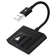 Langaton Android Auto Sovitin - USB, USB-C (Avoin pakkaus - Erinomainen) - Musta