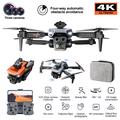 XKJ K6 MAX 3-kamera esteiden välttäminen Drone HD Ilmakuvaus taittuva Quadcopter RC ilma-alus yhdellä akulla - oranssi