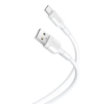 XO NB212 USB-A / USB-C-kaapeli - 2,1A, 1m - Valkoinen