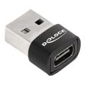 DeLOCK USB 2.0 USB-C Sovitin - Musta