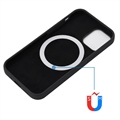 iPhone 12/12 Pro Nestemäinen Silikoni Suojakuori - MagSafe-yhteensopiva - Musta