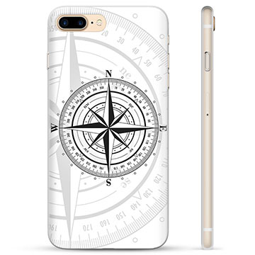 iPhone 7 Plus / iPhone 8 Plus TPU Suojakuori - Kompassi