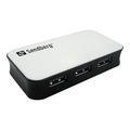 Sandberg 4-porttinen USB 3.0 -keskitin - Musta / Valkoinen