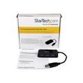 StarTech.com Kannettava 4-porttinen SuperSpeed Mini USB 3.0 -keskitin - 5 Gbps - Musta