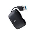 TP-Link UH400 USB 3.0 4-porttinen Kannettava Keskitin - Musta