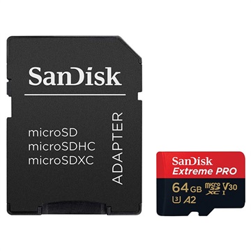 Tilaa SanDisk Extreme Pro MicroSDXC UHS-I-kortti SDSQXCY-064G-GN6MA - 64GB