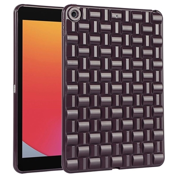 iPad 10.2 2019/2020/2021 Kudottu Teksturoitu TPU-kotelo - Viininpunainen