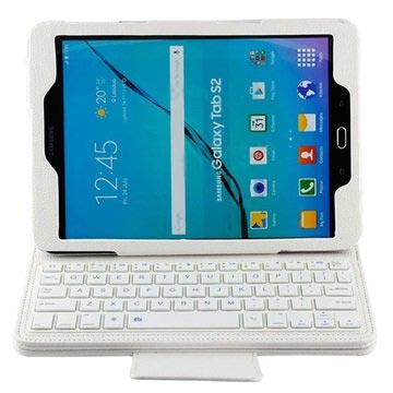 Tilaa Samsung Galaxy Tab S2 9.7 T810, T815 Bluetooth Näppäimistö & Kotelo - Valkoinen